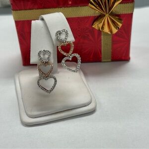 Elegant Heart Drop Earrings